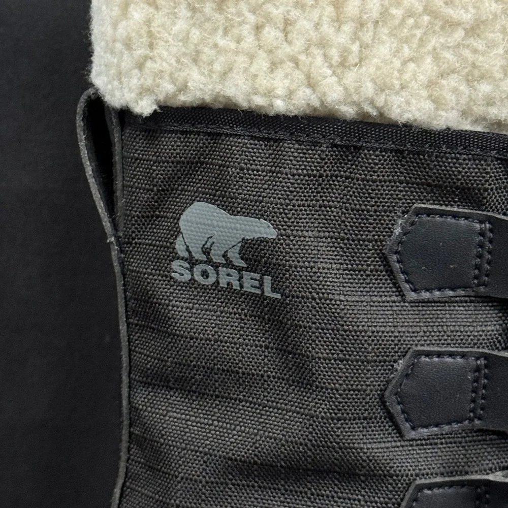 Sorel Winter Carnival Waterproof Snow Boots Black Stone NL3483-011 Womens 6